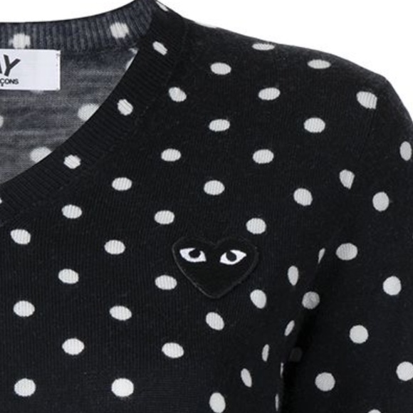 Comme Des Garçons PLAY Polka Dot wool sweater - Picture 2 of 2